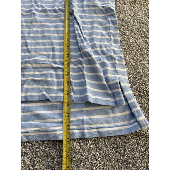 Polo Ralph Lauren Shirt Men's Size XL Blue Striped Short Sleeve Polo Shirt - Picture 5 of 6